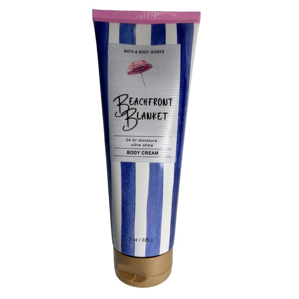Bath and Body Works Beachfront Blanket Body Cream 24 hr Moisture Shea 8 oz. NEW
